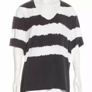 EQUIPMENT Striped Silk Tie Dye Top size Large NEW!